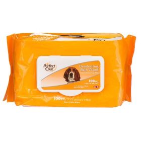 Perfect Coat Deodorizing Bath Wipes for Dogs - 100 Pack