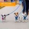 3 Dog Leash Traction Rope Walking Training Lead with Padded Handle