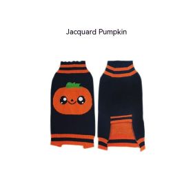 Halloween Pet Costume Teddy Warm Leisure Sweater (Option: Black Jacquard-S)