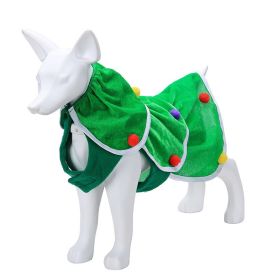 Dog Clothes Warm Creative Holiday Clothing (Option: Christmas Tree Clothing-XS)