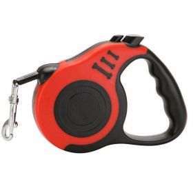 Automatic Retractable Dog Leash Pet Collar Automatic Walking Lead FreeLeash (Color: Red, size: 5m)