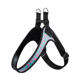 Puppy Harness Leash Vest Style (Option: Flamingo-Bust45 to 58cm)